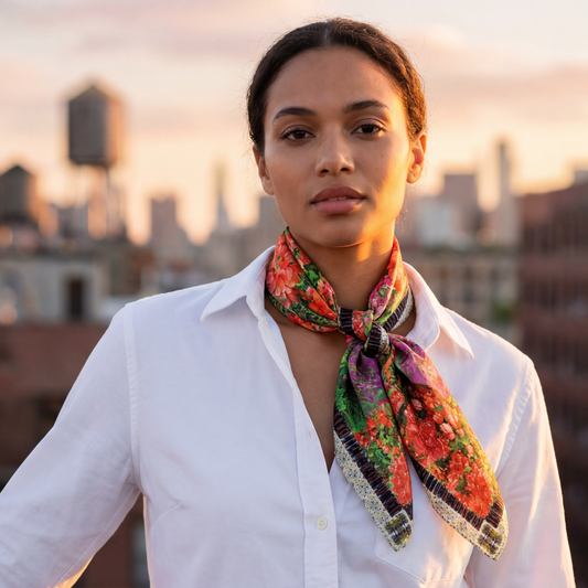 Makena Bloom — Square Scarf