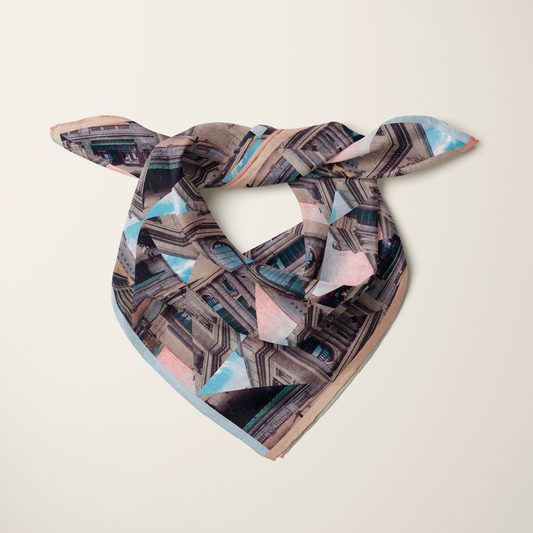 Grand Central Terminal—silk habotai scarf by Leeloo + Zohan—Square Scarf