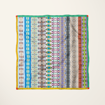 American Graffiti—silk habotai scarf by Leeloo + Zohan