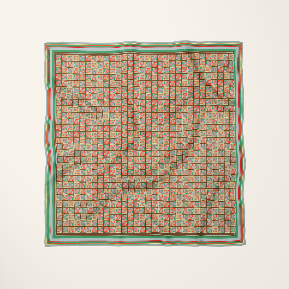Beach People 1.1—silk habotai scarf by Leeloo + Zohan—Square Scarf