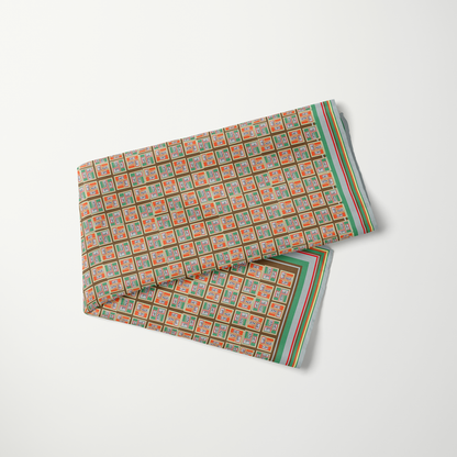 Beach People 1.1—silk habotai scarf by Leeloo + Zohan