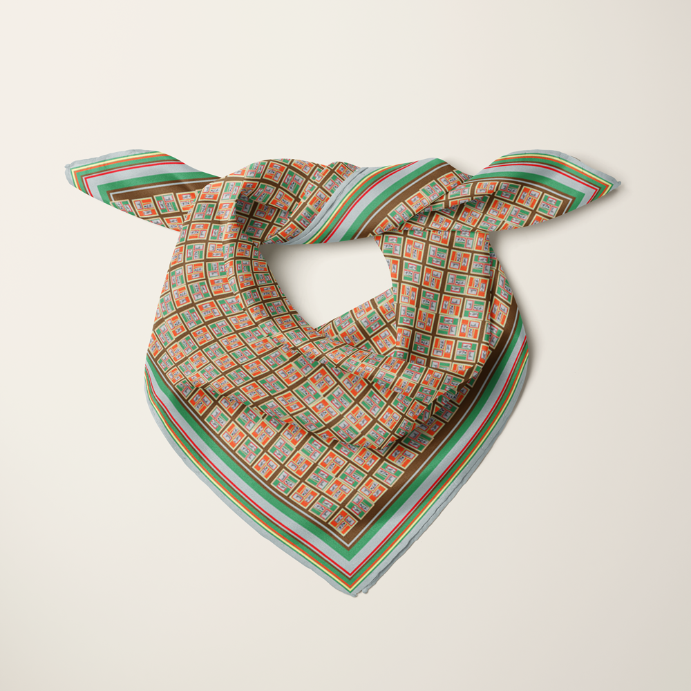 Beach People 1.1—silk habotai scarf by Leeloo + Zohan
