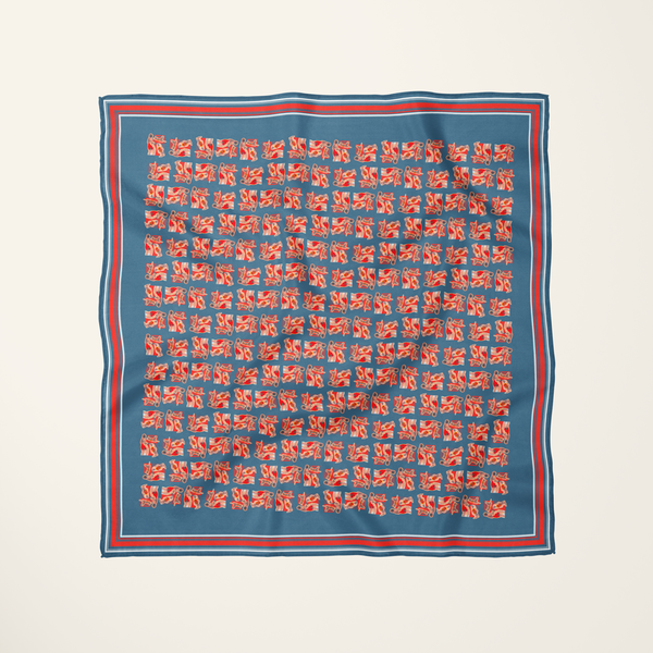Beach People 1.0—silk habotai scarf by Leeloo + Zohan