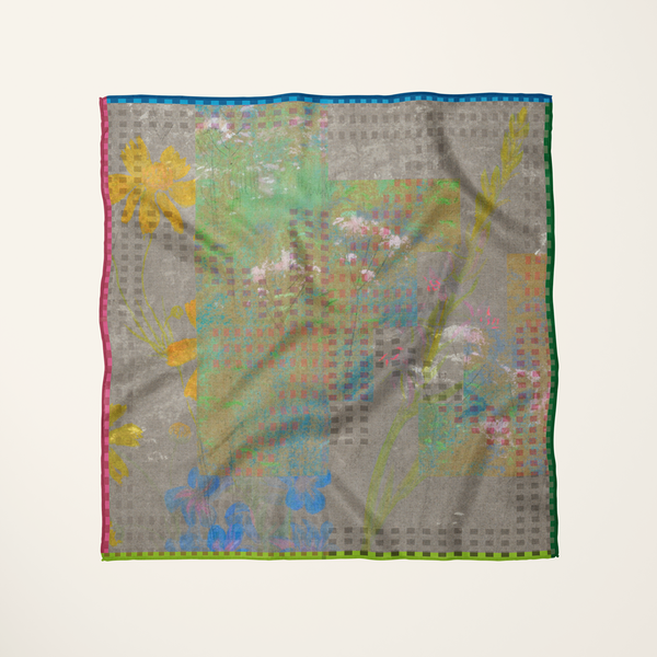Colorado Springs—silk habotai scarf by Leeloo + Zohan