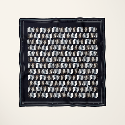 David Michelangelo—silk habotai scarf by Leeloo + Zohan