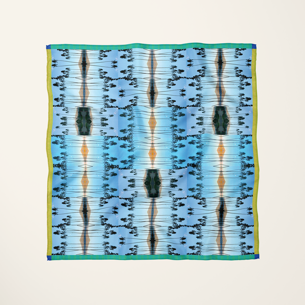 Haleakalā Moonrise—silk habotai scarf by Leeloo + Zohan
