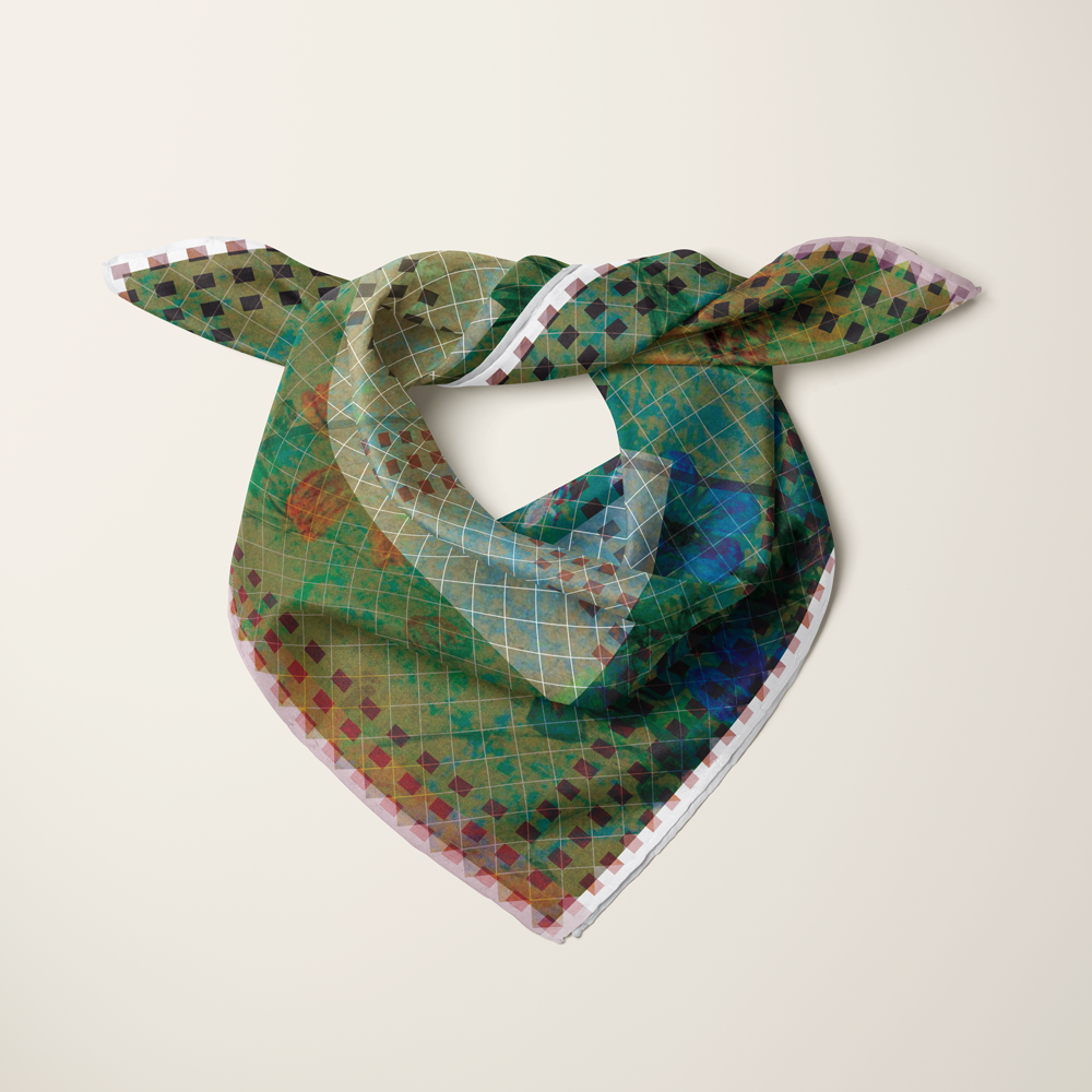 J. H. Twachtman—silk habotai scarf by Leeloo + Zohan