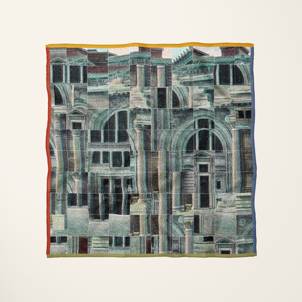 Metropolitan Museum of Art, New York—silk habotai scarf by Leeloo + Zohan—Square Scarf