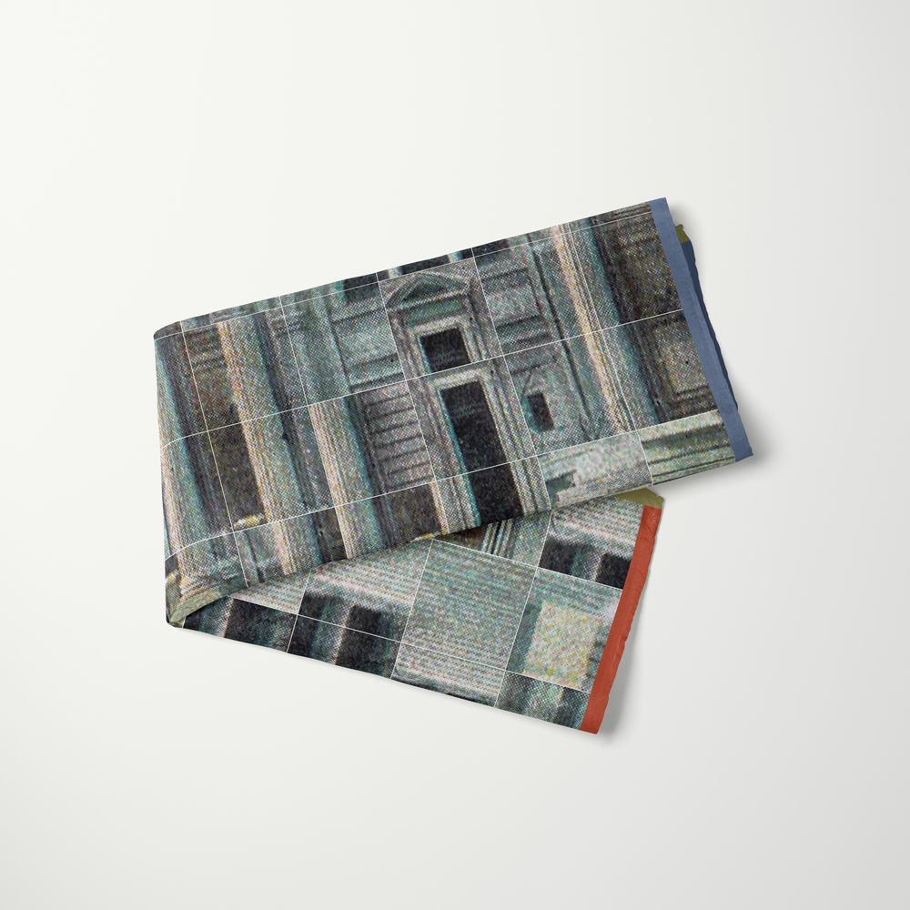 Metropolitan Museum of Art, New York—silk habotai scarf by Leeloo + Zohan