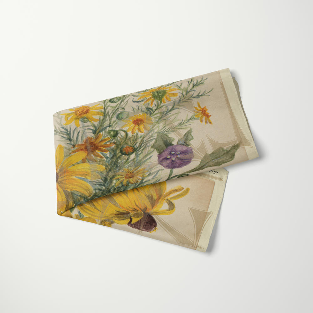 On The Plains & Chicago—silk habotai scarf by Leeloo + Zohan