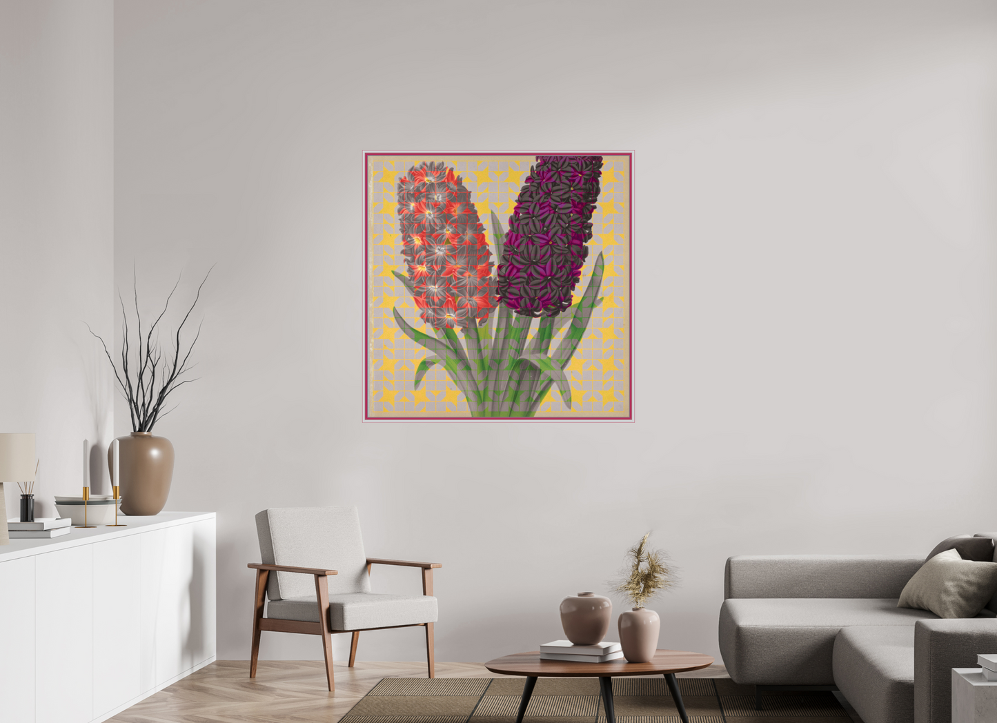 45 x 45″, Photo Print On Fuji Crystal DP II Solfatara + Mimosa