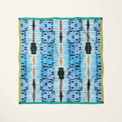 Haleakalā Moonrise—silk habotai scarf by Leeloo + Zohan