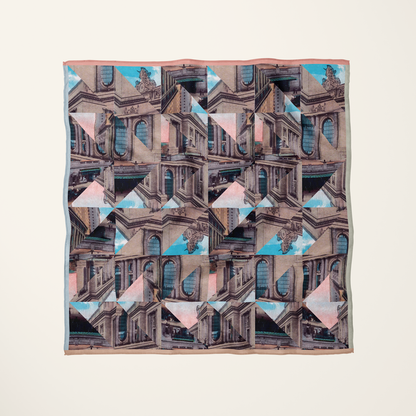 Grand Central Terminal—silk habotai scarf by Leeloo + Zohan