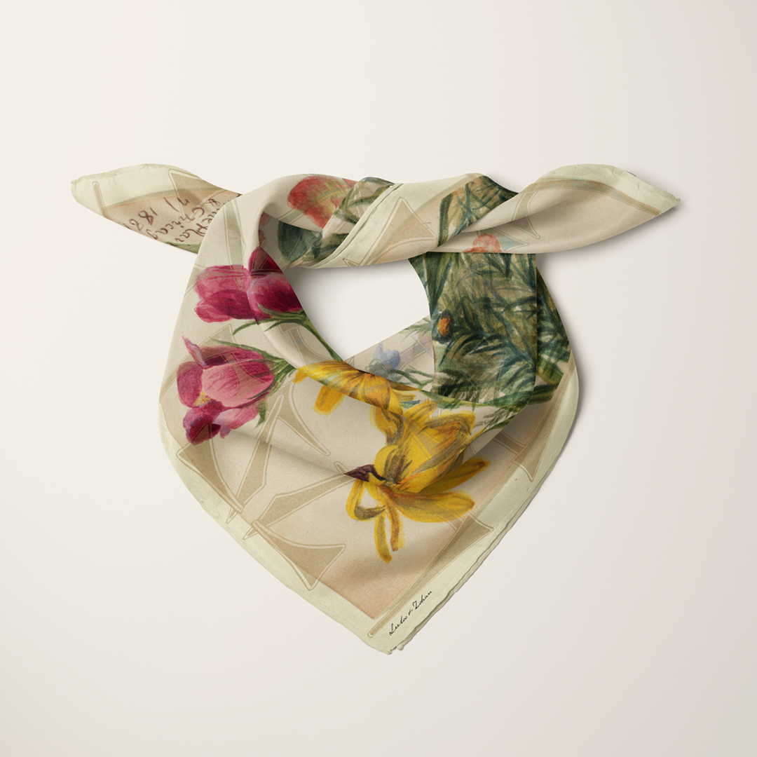 On The Plains & Chicago—silk habotai scarf by Leeloo + Zohan